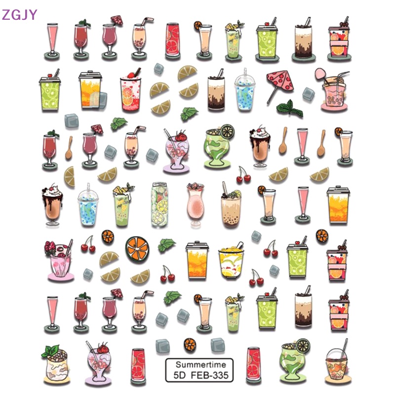 1 Tấm Hình Dán Trang Trí Móng Tay Phong Cách Bohemia Mới