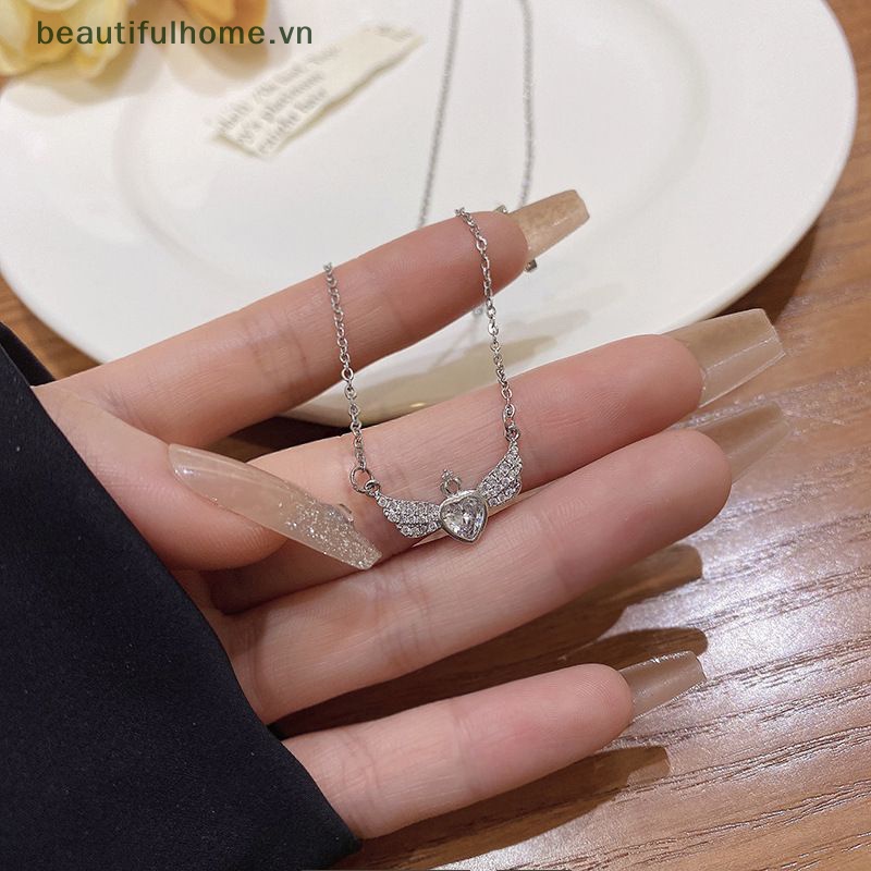 Vòng cổ Mặt Vương Miện / Trái Tim Pha Lê Thời Trang Hàn Quốc Cho Nữ