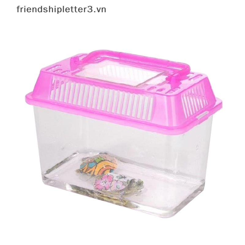 / / Mới / / Thiết Kế Cắt Cá Cầm Tay Bằng Nhựa Trong Suốt Nhỏ Gọn Dành Cho Rùa Cưng