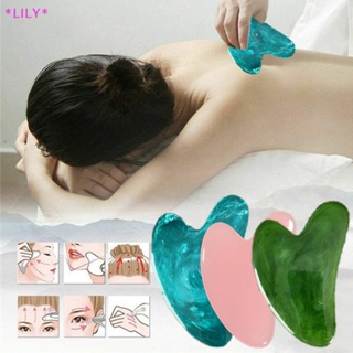 Lily gua SHA mặt toàn thân Massage nhựa tự nhiên ban cạo công cụ massage
