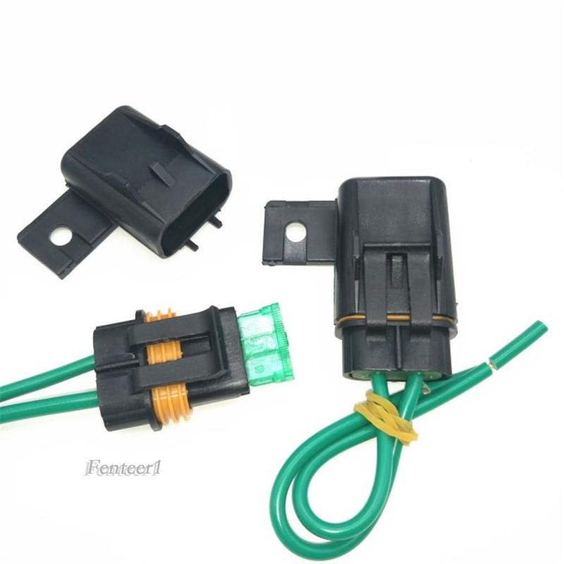 1 Bộ Cầu Chì Xe Hơi 30A Cỡ Vừa Và Chống Thấm Nước Kèm Giá Đỡ Cầu Chì Bằng Đồng