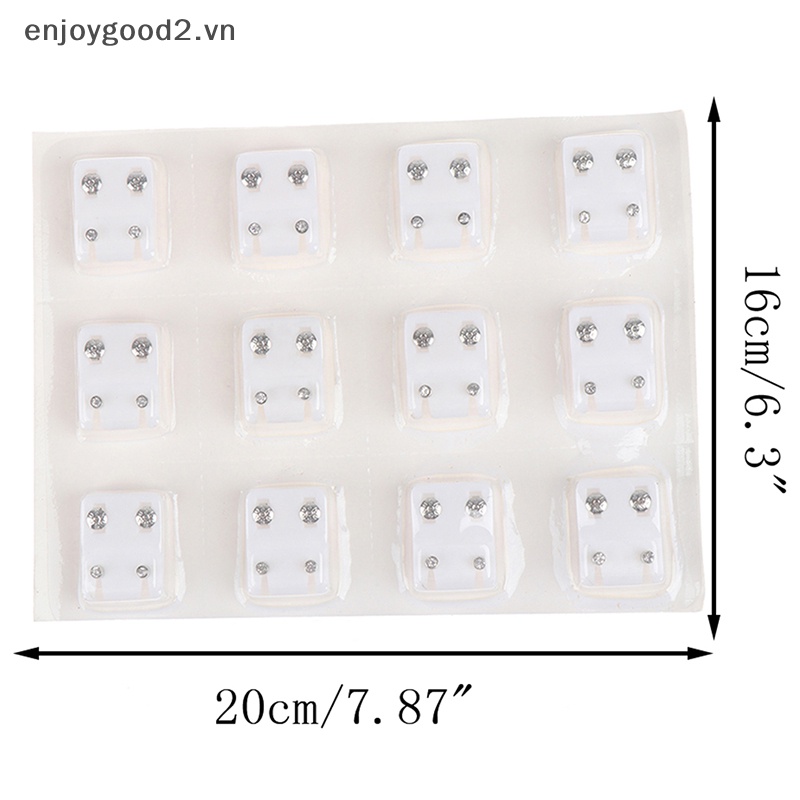 Set 12 Đôi Khuyên Tai Bằng Thép Cao Cấp