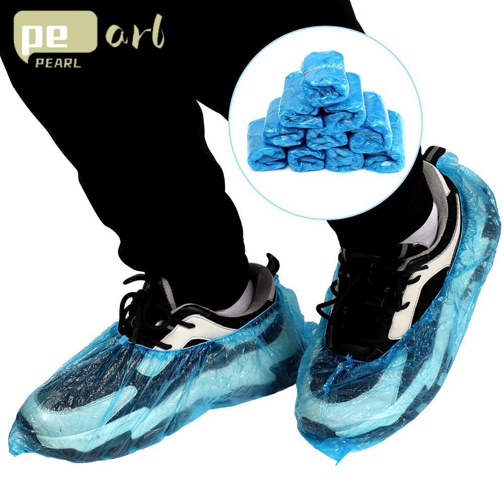 .Bộ 100 Bọc Giày Bằng Nhựa Chống Thấm Nước Tiện Dụng