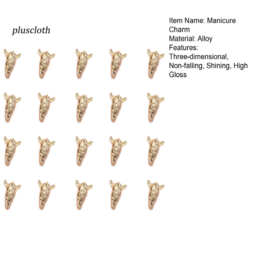 Set 20 Phụ Kiện Trang Trí Móng Tay Hình Nơ Bện 3D Bằng Hợp Kim Phong Cách Nhật Bản