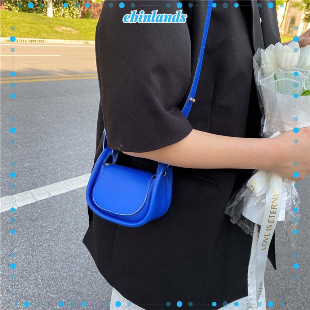 Túi Đeo Chéo Nhỏ Màu Trơn Phong Cách Châu Âu