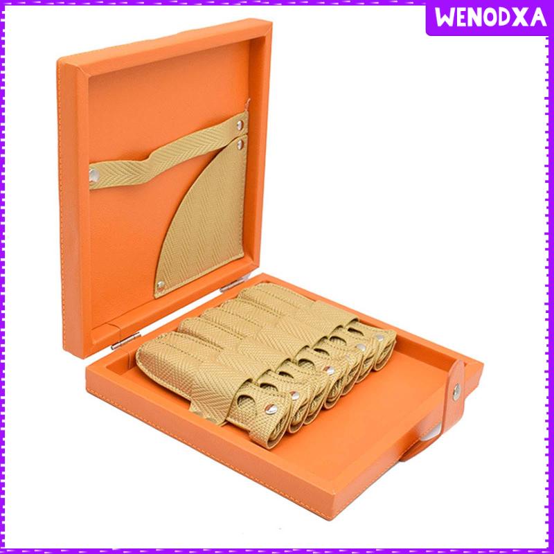 Hộp Đựng Kéo Cắt Tóc Bằng Da PU 23x23x4.5cm Tiết Kiệm Không Gian