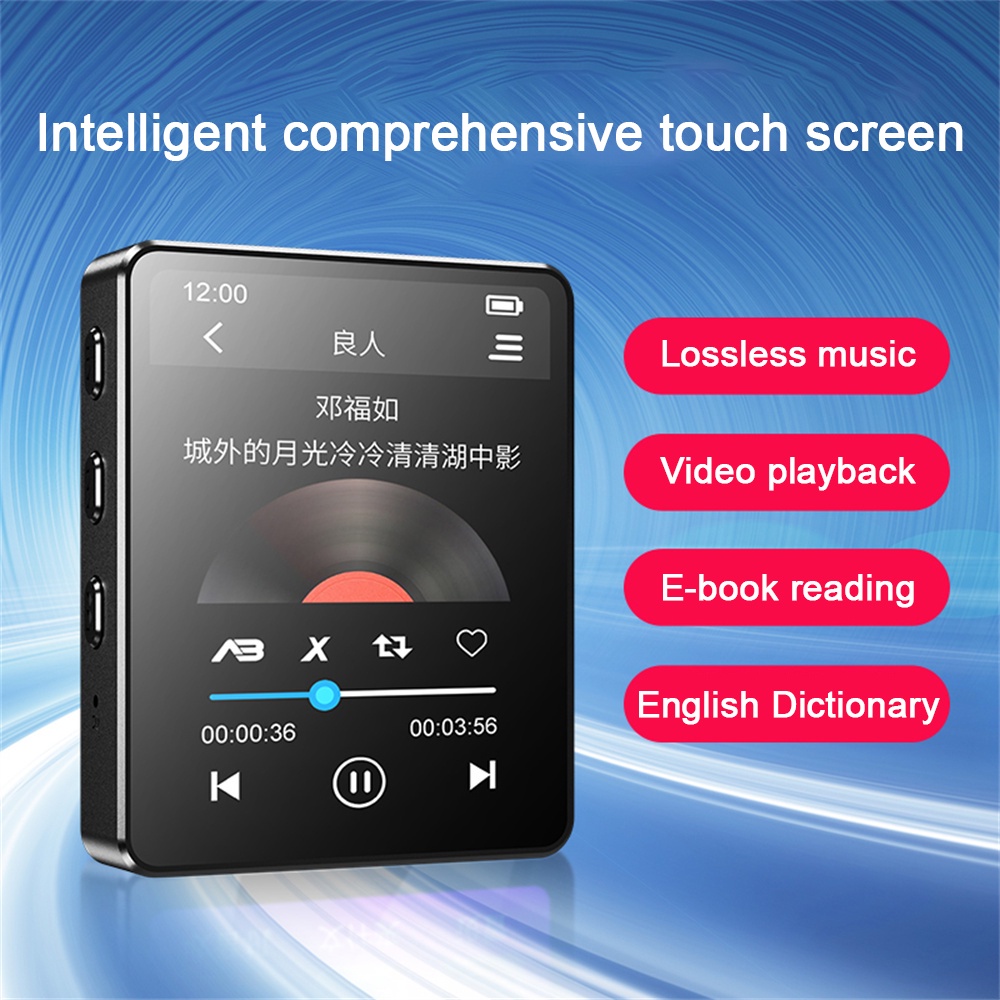 M6 Mini Real Hifi Chuyên Nghiệp Làm Chủ Mức Thể Thao Lossless MP3 MP4 Music Walkman Full màn hình cảm ứng MP5 -Rosser2