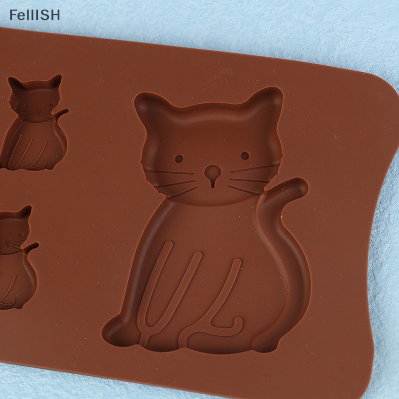 1 Khuôn Làm Bánh 7 Ngăn Hình Mèo Dễ Thương DIY 439br