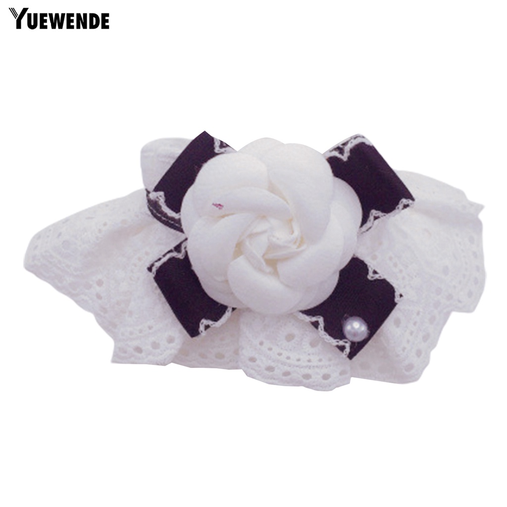 Yq.e Vòng Cổ Yếm Thắt Nơ Hoa Tinh Tế Dễ Mặc Tại Nhà Cho Thú Cưng