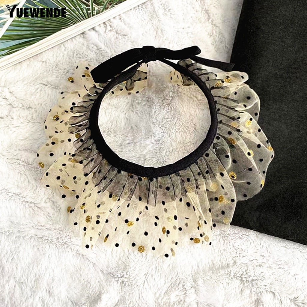 Yếm Đeo Cổ Họa Tiết Chấm Bi Thời Trang Cho Thú Cưng