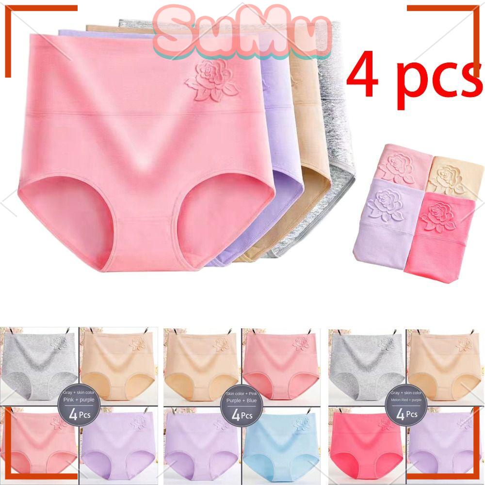 Quần Lót Tam Giác Dập Nổi Họa Tiết Xinh Xắn Có Size Lớn Cho Nữ