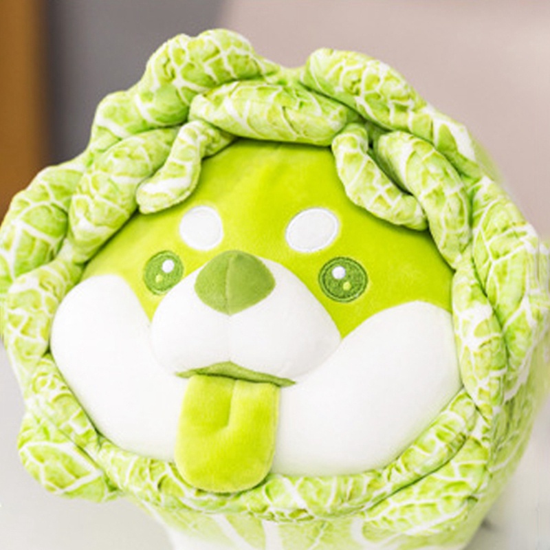 Búp Bê Đồ Chơi Mềm Mại Hình Chú Chó Shiba Inu Cabbage Dễ Thương