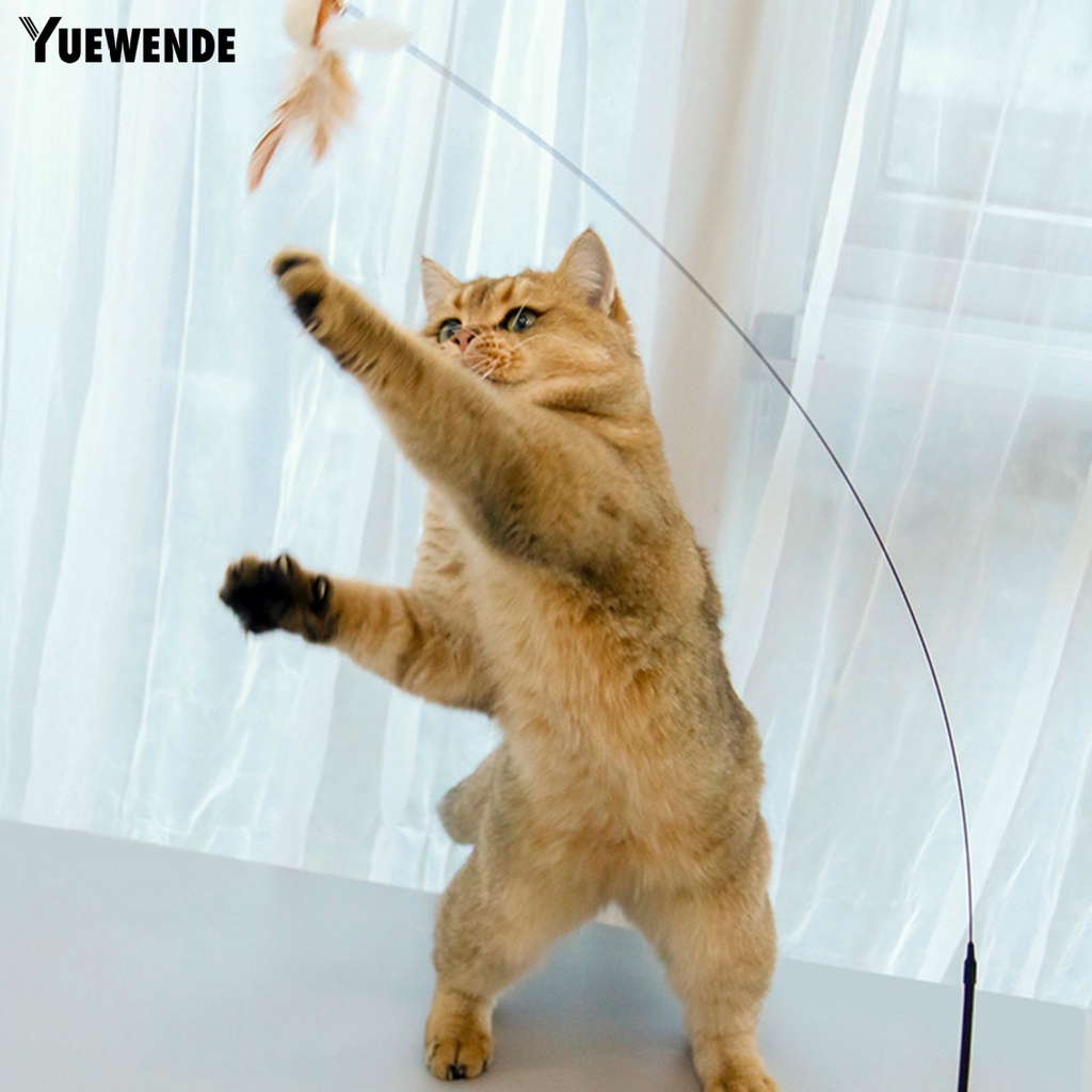Gậy Trêu Mèo YQ.E Đế Hút Lông Vũ Linh Hoạt Có Thể Uốn Cong Giúp Giảm Căng Thẳng