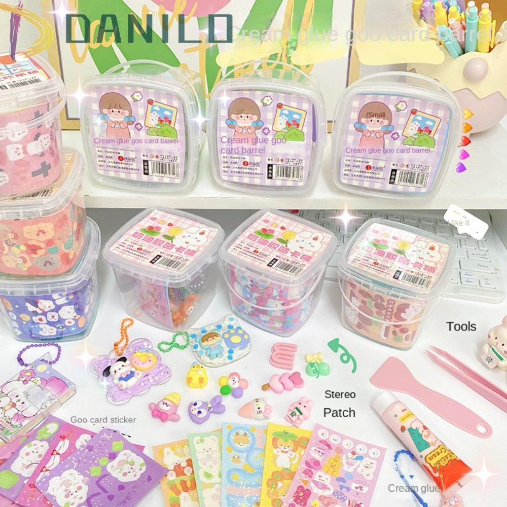 Danilo Bộ Nhãn Dán Guka Diy Trang Trí Hộp Kem / Dụng Cụ Làm Đồ Chơi Cho Bé