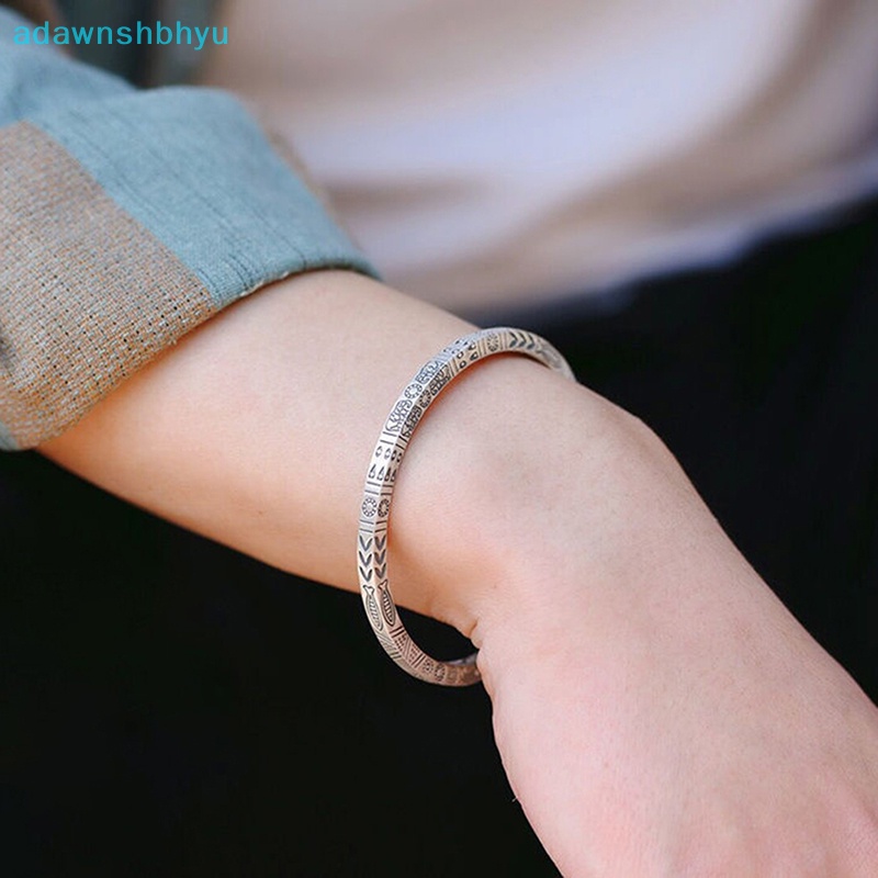 Vòng Tay Hở Màu Bạc Phong Cách Bohemian Vintage Thời Trang