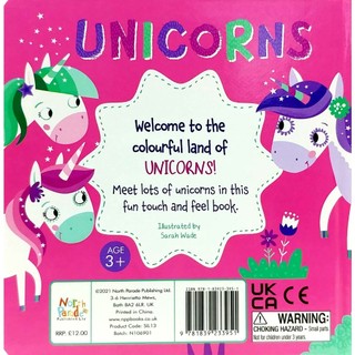 Touch And Feel Silicon Board Book - Unicorns