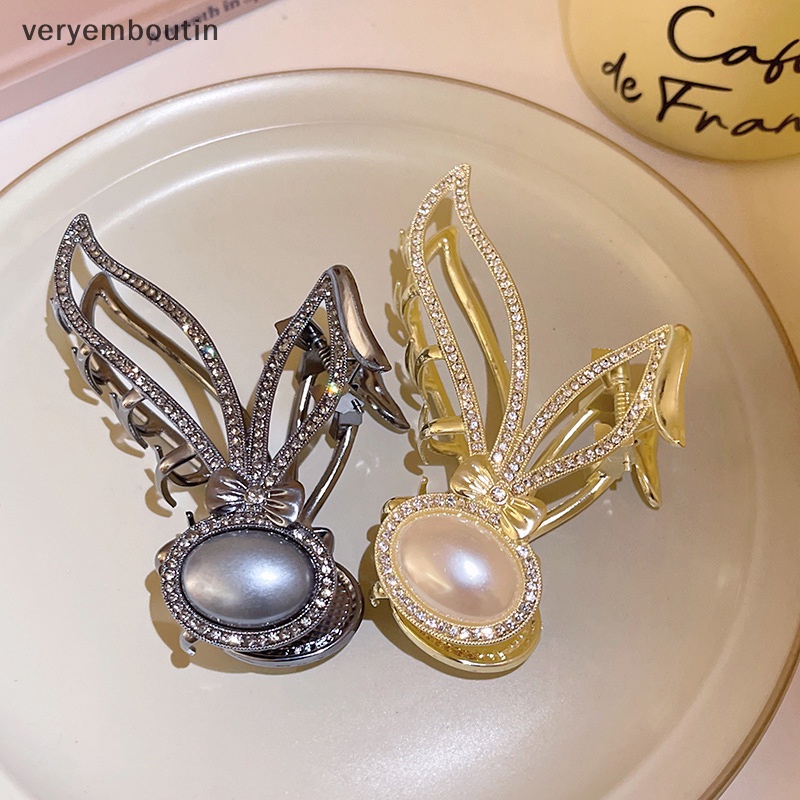 Kẹp Tóc Hình Cá Mập Đính Đá Bằng Kim Loại Cho Nữ 1 Cái