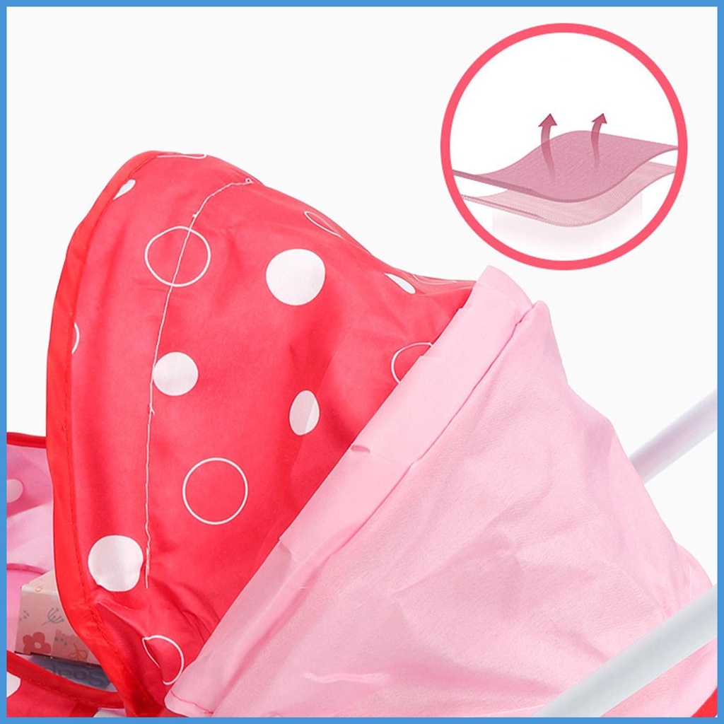 Xe Đẩy Búp Bê Đồ Chơi Mềm Mại Linh Hoạt Có Thể Tái Sử Dụng