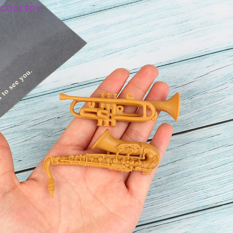 Cooltoy Set 8 Đồ Chơi Mô Hình Nhạc Cụ Thu Nhỏ DIY Cho Nhà Búp Bê