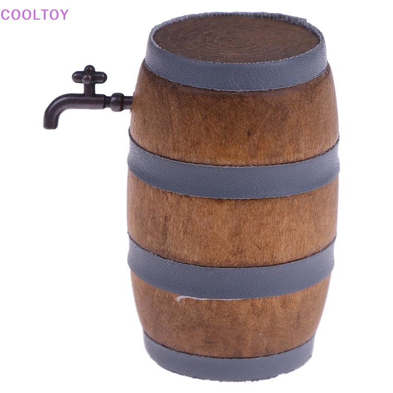 Cooltoy Mô Hình Thùng Rượu mini Tỉ Lệ 1: 12 Trang Trí Nhà Búp Bê