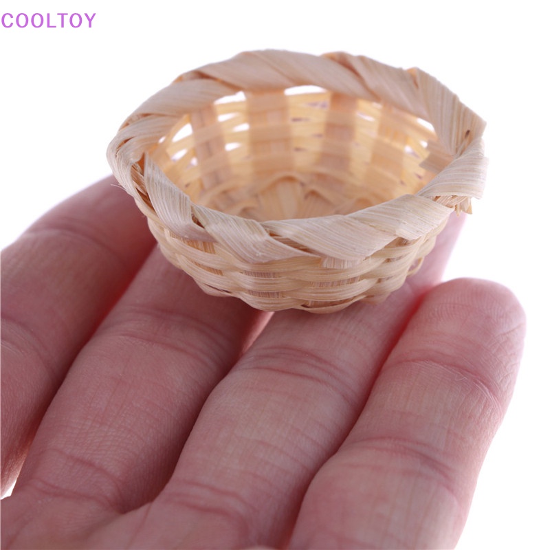 Giỏ Tre Thủ Công Đựng Đồ Chơi Nhà Búp Bê Tỉ Lệ 1: 12