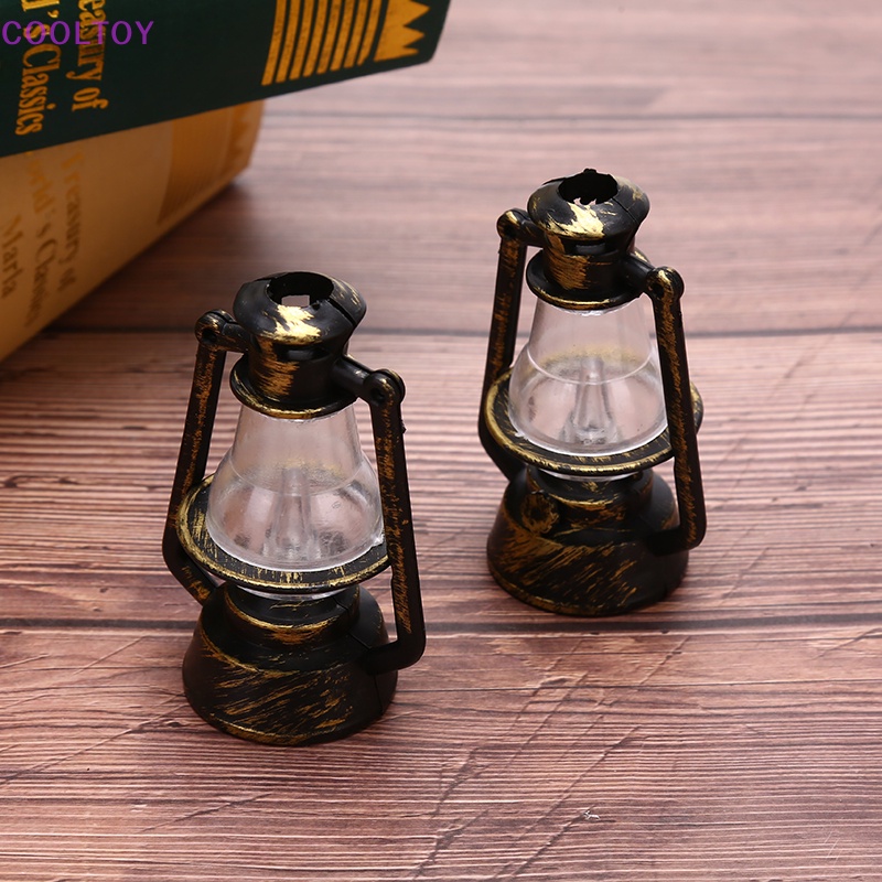 Mô Hình Đèn Dầu Đen Mini 1: 12 Dùng Để Trang Trí Nhà Búp Bê