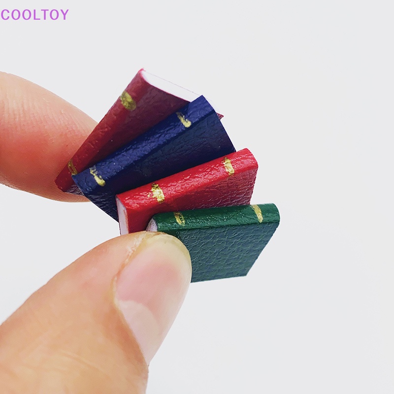 Bộ 4 Cuốn Sổ Tay Mini Tỉ Lệ 1 / 12 Dùng Để Trang Trí Nhà Búp Bê