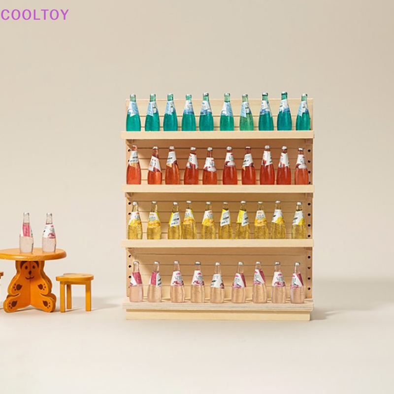 Cooltoy Kệ Gỗ Hai Mặt Mini Tỉ Lệ 1: 12 Trang Trí Nhà Búp Bê