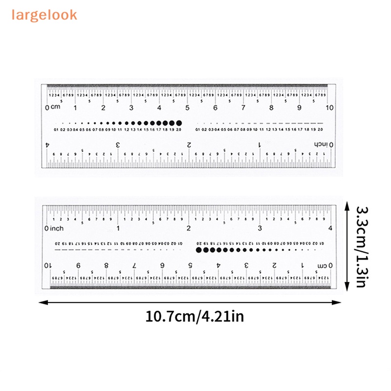Set 10 Thước Đo Kích Cỡ Móng Tay Trong Suốt Tiện Dụng