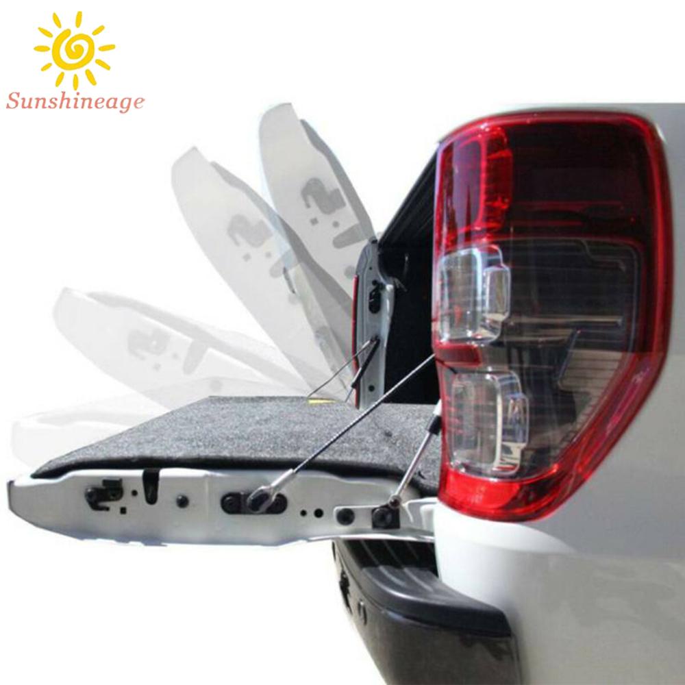 Bộ 2 Thanh Giảm Chấn Bằng Nhôm Màu Đen Gắn Phía Sau Đuôi Xe Tải