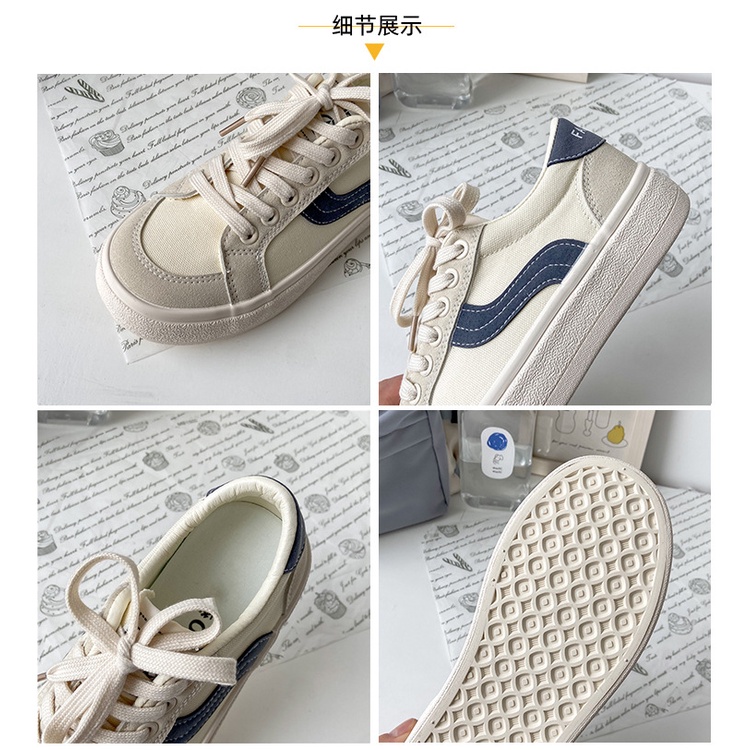 Giày Thể Thao Vải Bạt Thời Trang Hàn Cho Nữ