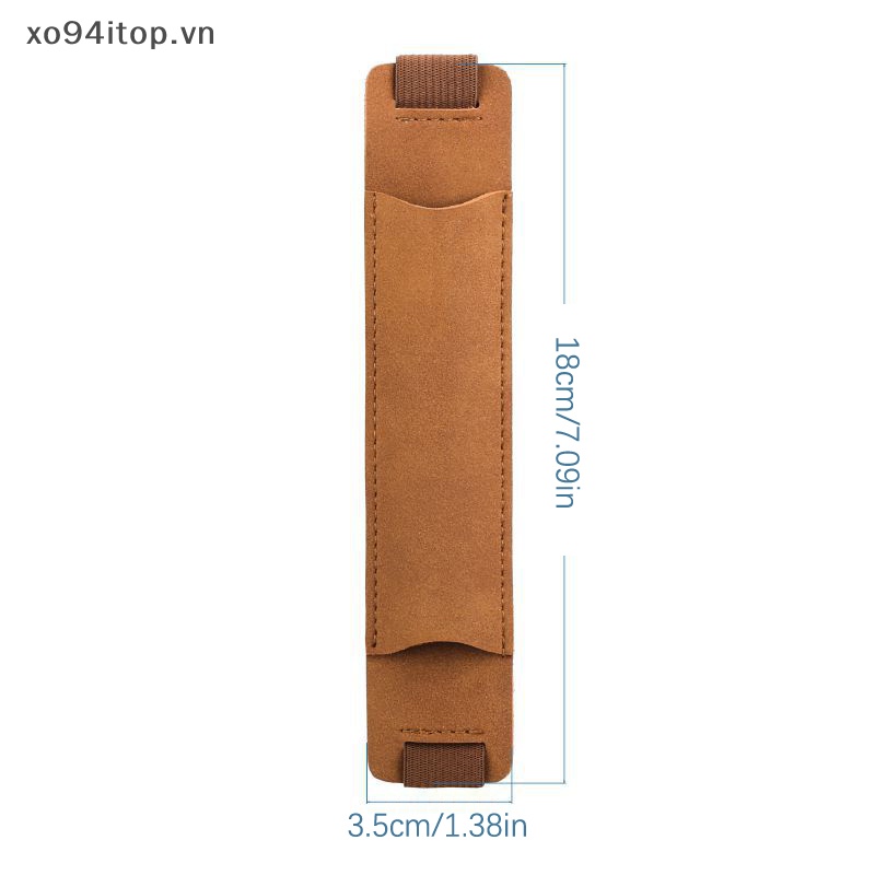 Xoitop 1 Túi Đựng Bút Da PU Có Dây Đeo Đàn Hồi Cho Từ Điển