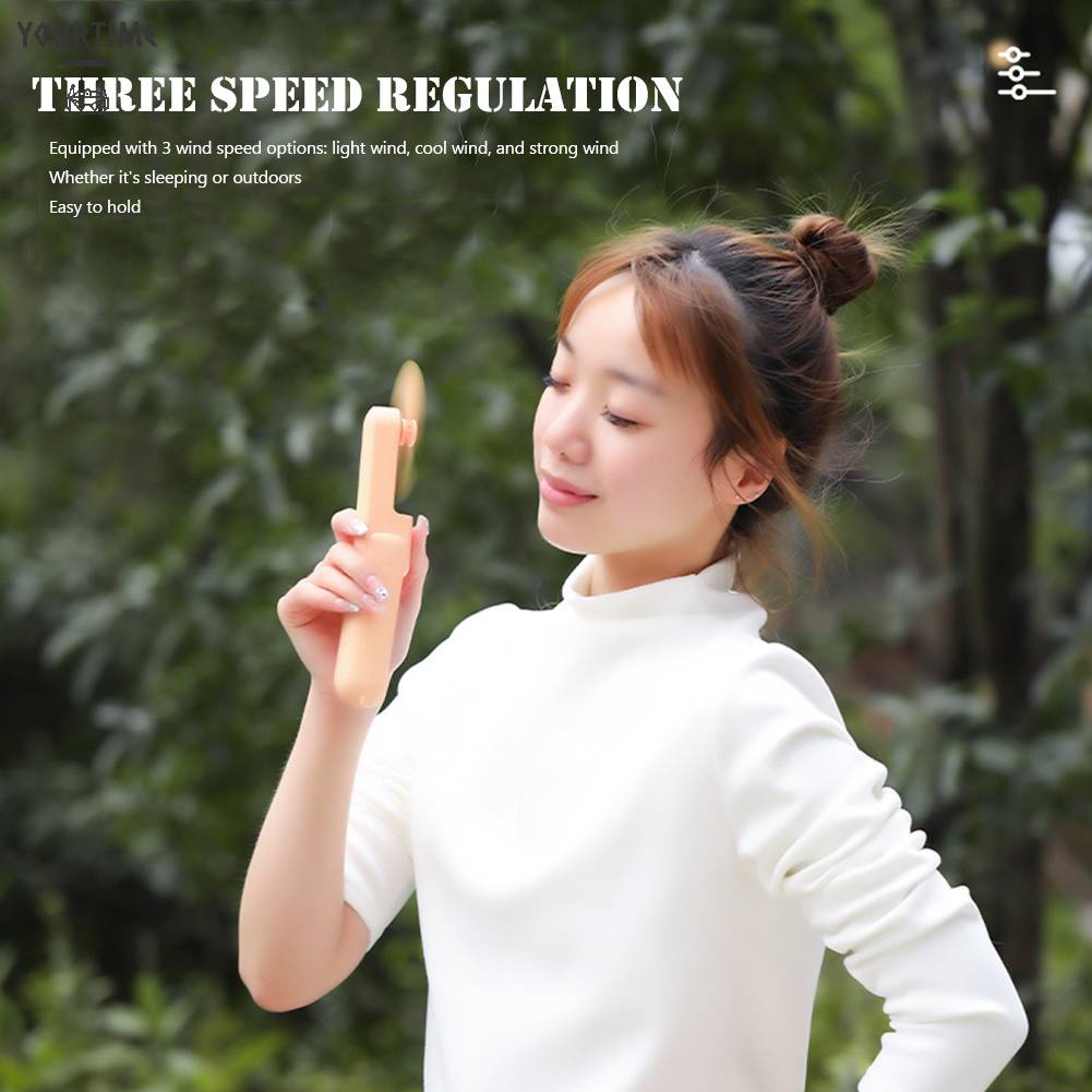 Quạt Điện Làm Mát Cầm Tay 3 Bánh Răng Có Thể Điều Chỉnh Dùng Trong Nhà / Ngoài Trời