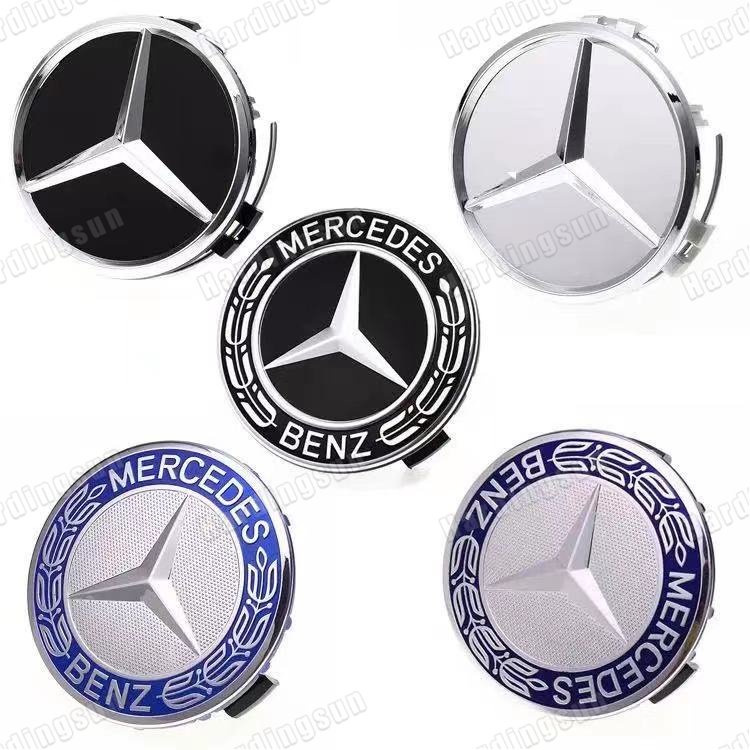 Set 4 Nắp Đậy Trục Bánh Xe Hơi Mercedes-Benz 75MM 60MM Thay Thế
