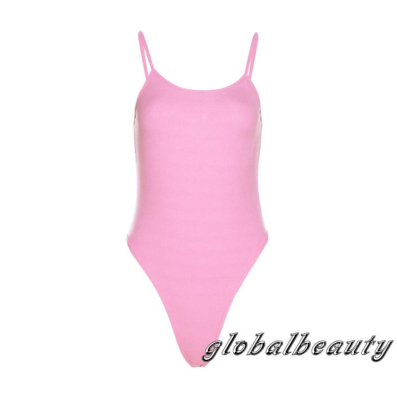 Áo Liền Quần Hai Dây Hở Lưng Màu Sắc Thời Trang Mùa Hè Cho Nữ