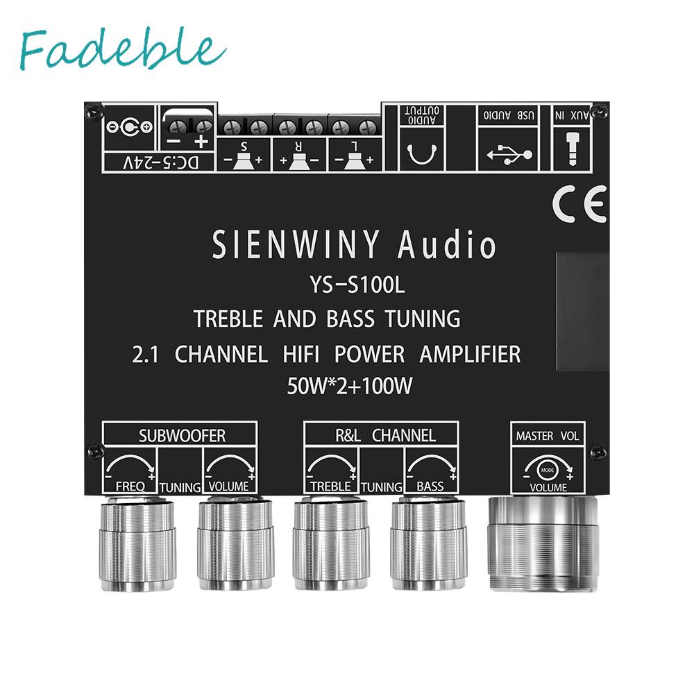 Mô Đun Khuếch Đại Âm Thanh Bluetooth 2.1 3 Kênh 50WX2 100W CS8673E Chuyên Dụng