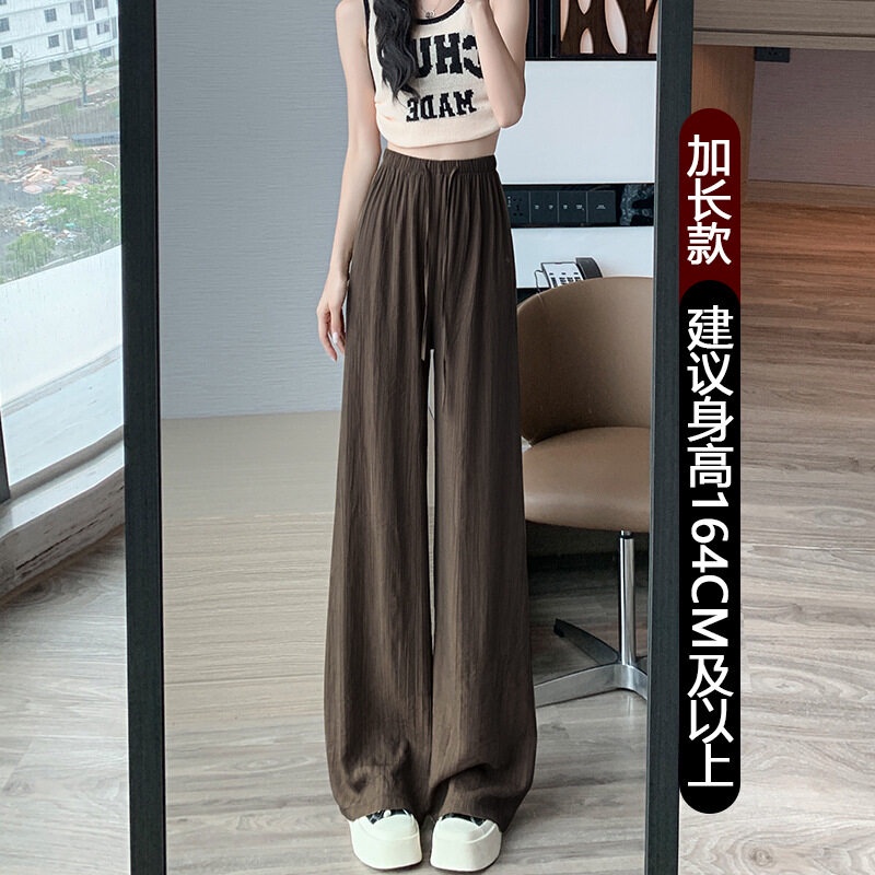 Quần Short Lưng Cao Ống Rộng Chống Nắng DNA202 Vải Lụa Lạnh Mỏng Thời Trang Cao Cấp Cho Nữ