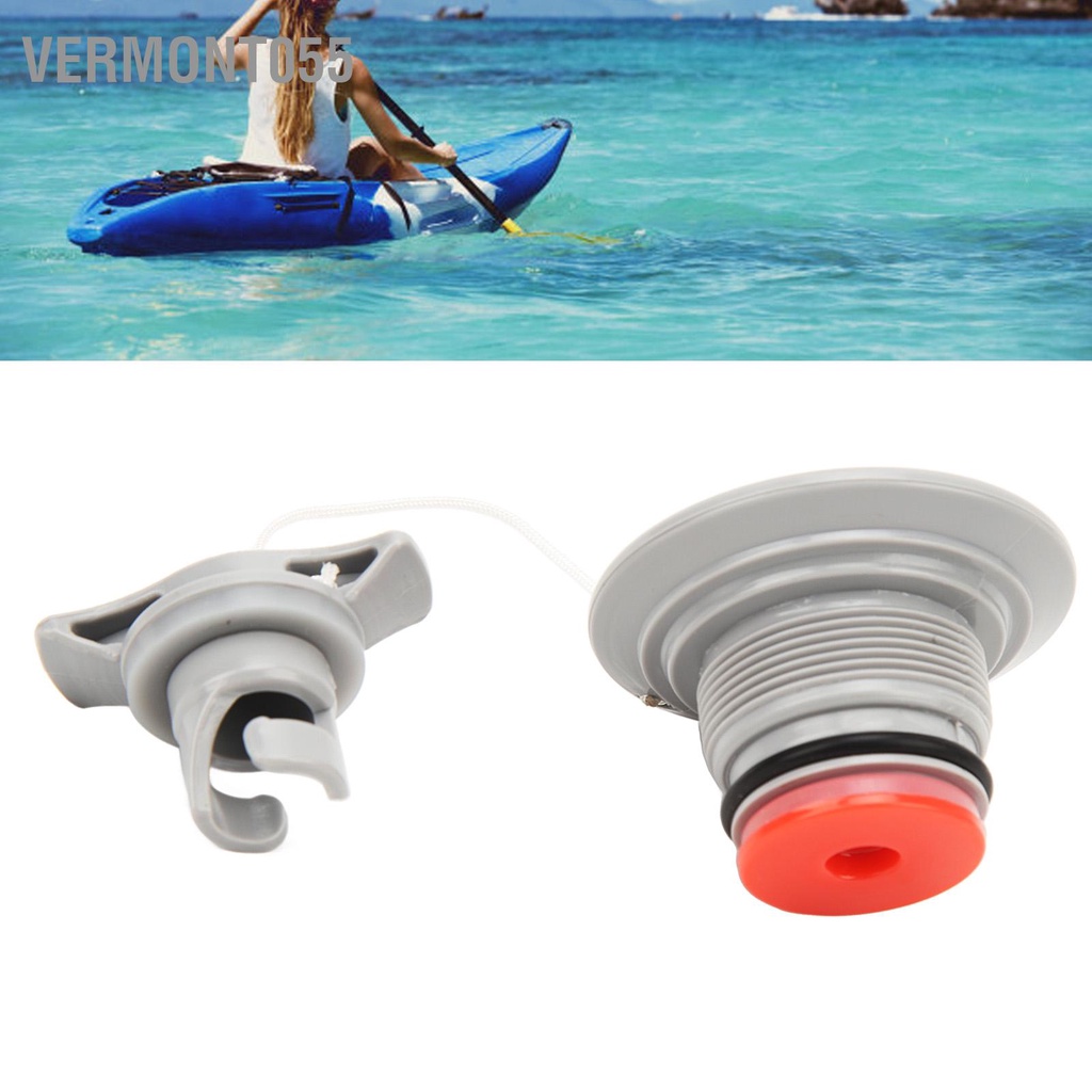 Vermont055 2 Chiếc Thuyền Kayak Van Không Khí Bơm Hơi Cắm Thay Thế Cho Cao Su Bèo Bè Xuồng 8 Răng Có Dây Che