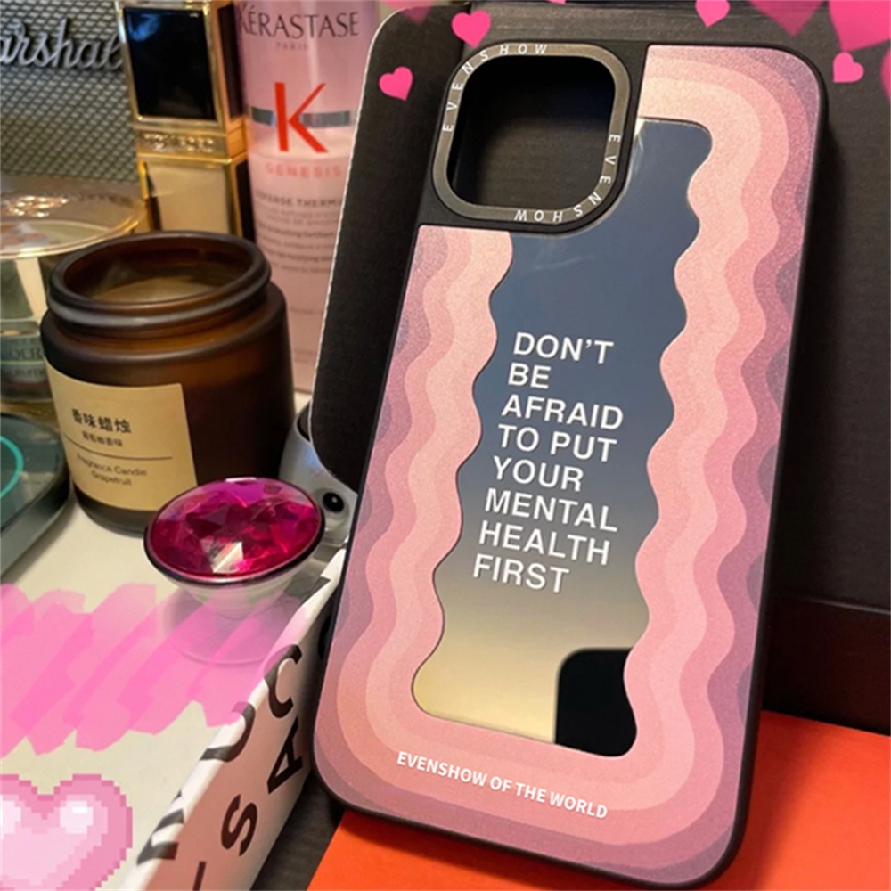 Ốp Điện Thoại TPU Mềm Tráng Gương Màu Hồng Đơn Giản Chống Bụi Cho IPhone 14 Pro Max 11 12 Pro Max X XS 7Plus