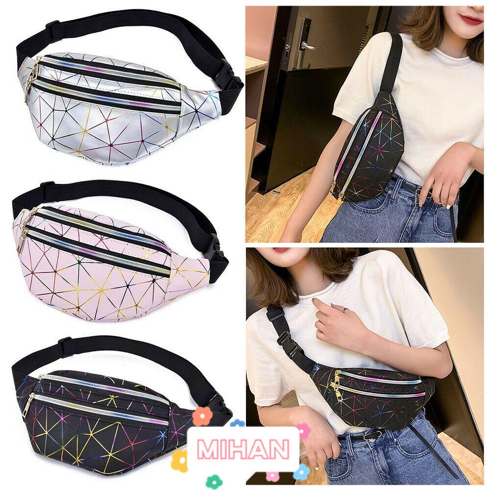 Túi Đeo Hông Đựng Ví Họa Tiết Hình Học MIHAN1