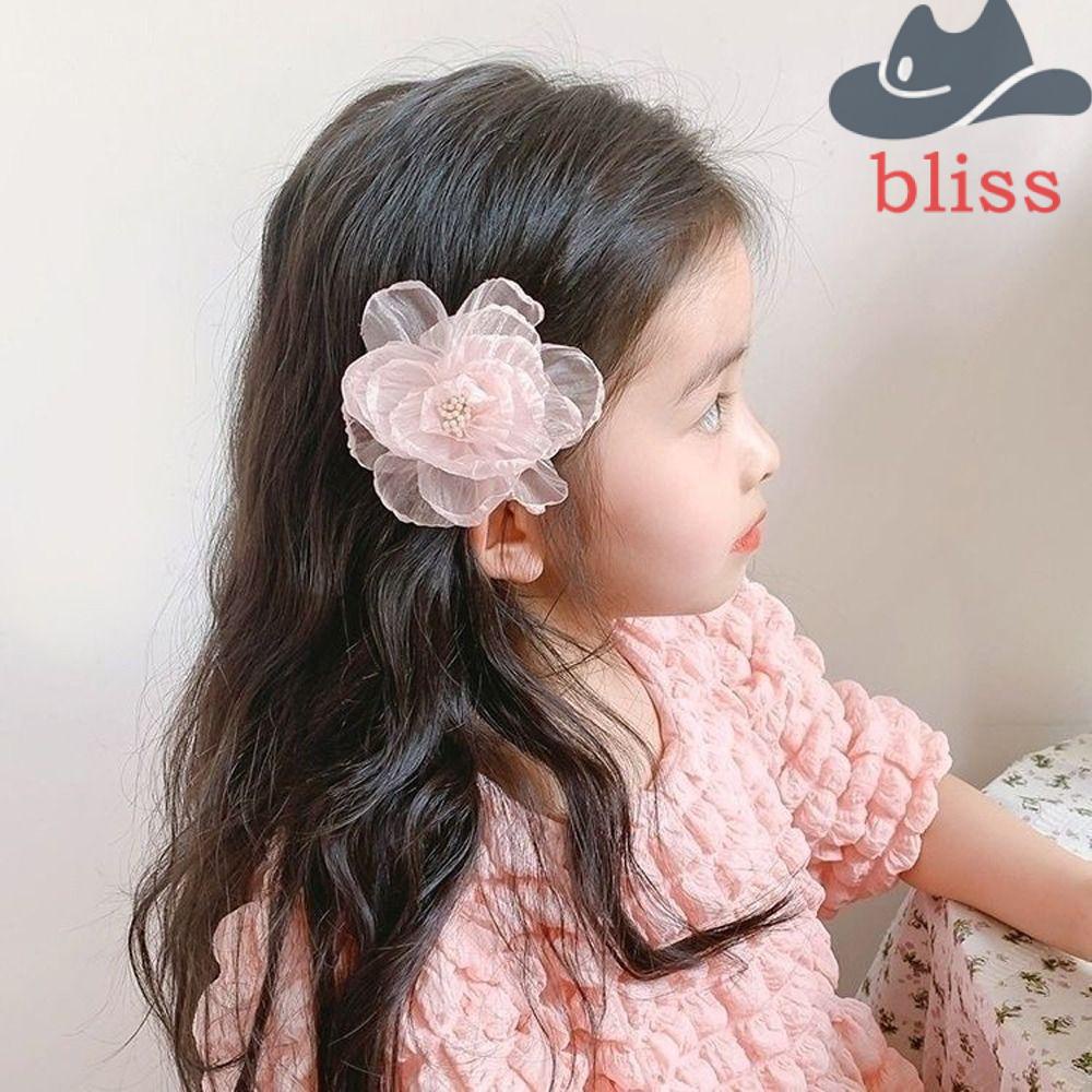 Kẹp Tóc Lưới Hình Hoa Phong Cách Công Chúa Ngọt Ngào Mới Cho Bé Gái