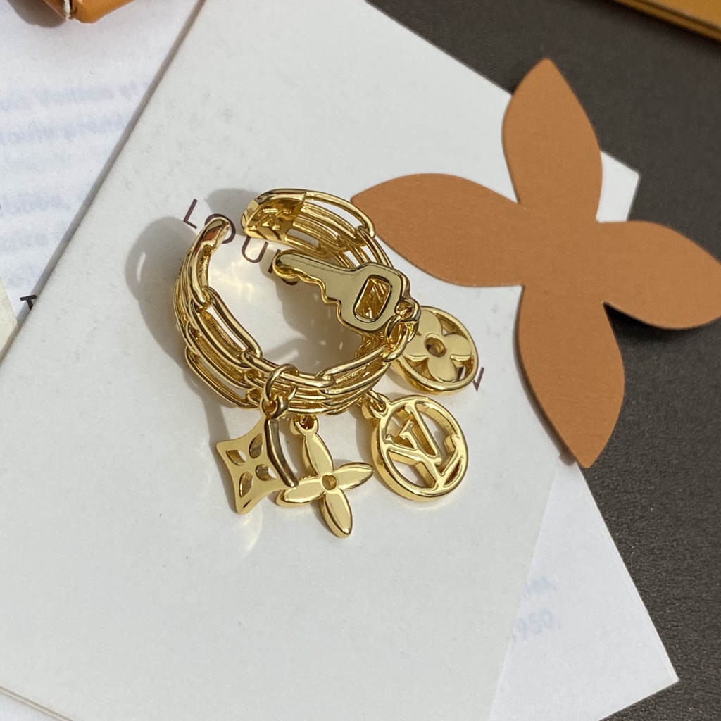 LOUIS VUITTON Bông Tai LV Bằng Thép Titan Thời Trang Cho Nữ