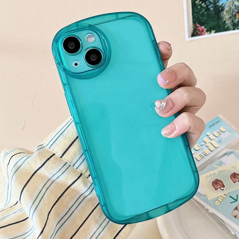 Ốp Điện Thoại TPU Mềm Trong Suốt Màu Trơn Chống Trượt Cho IPhone 11 14 13 12 Pro Max XS XR 7 8 Plus