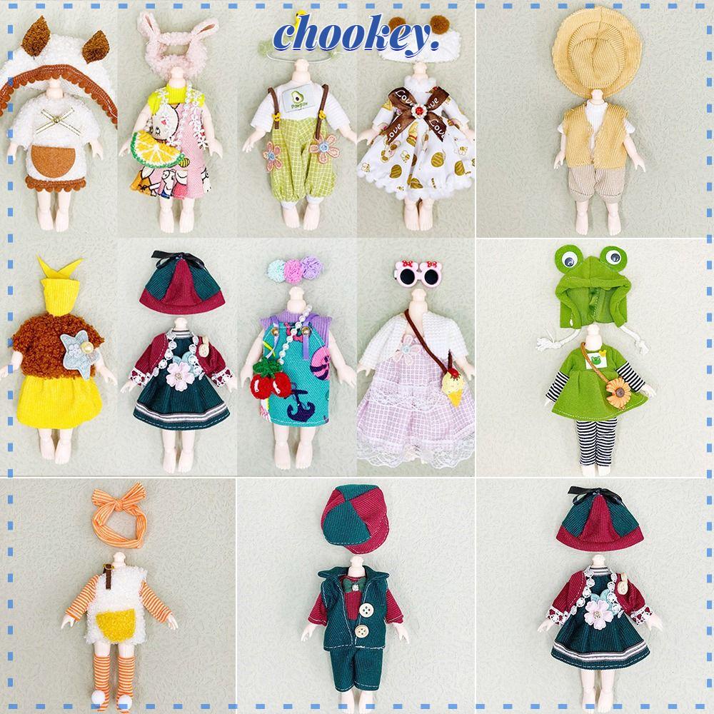 CHOOKEY Đầm Đồ Chơi Búp Bê 1 / 12Bjd Molly Ob11 Gsc 16~17cm