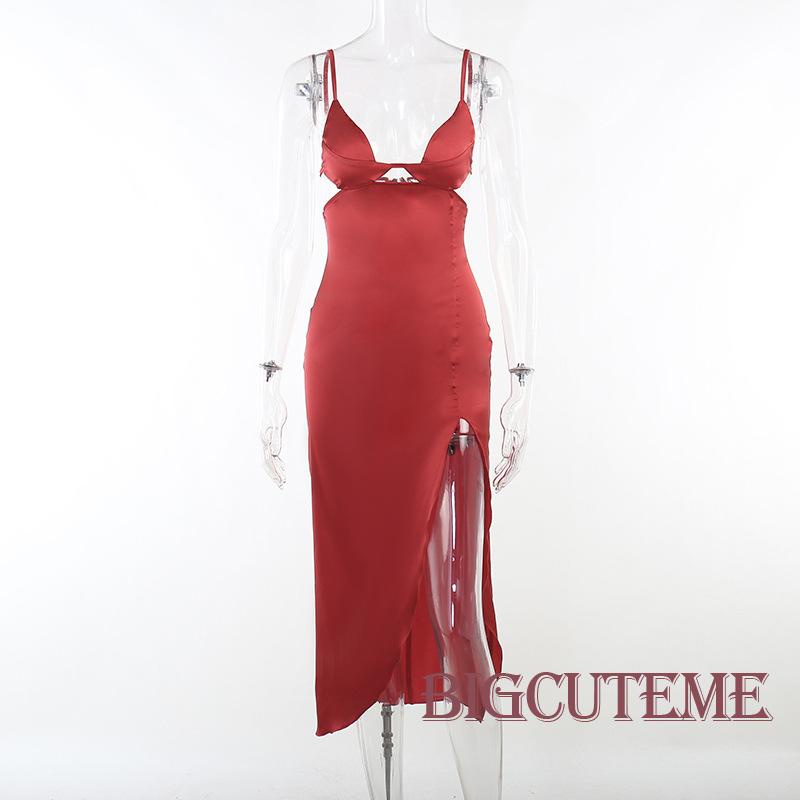 Đầm Hai Dây Cổ Chữ V Màu Sắc Thời Trang Mùa Hè Cho Nữ