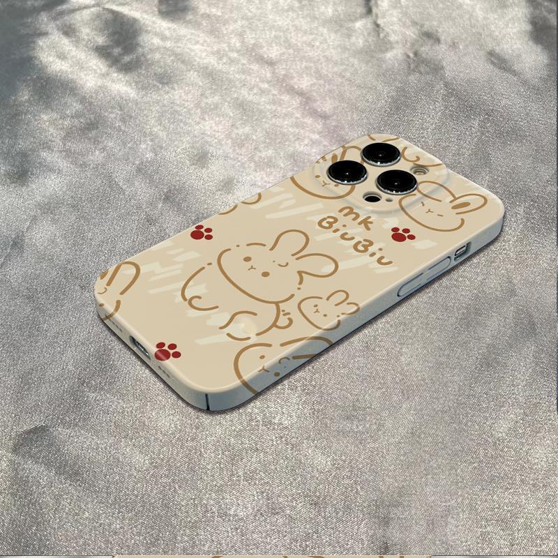 Ốp Điện Thoại Mềm Chống Sốc In Hình Thỏ Graffiti Cho Iphone 12Plus 13 14promax PH9W 78 14 Inch