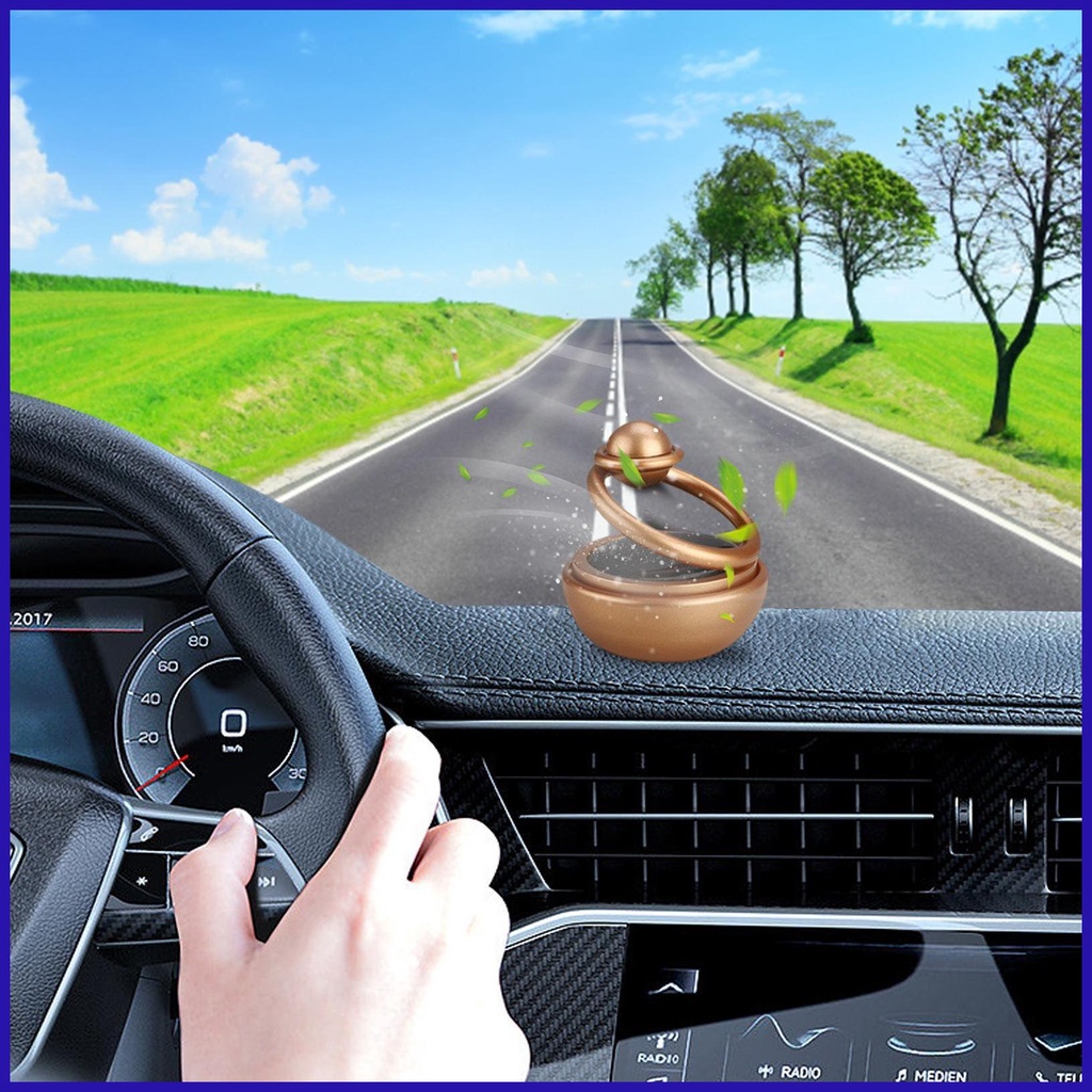 Máy Khuếch Tán Năng Lượng Mặt Trời Xoay Tự Động Trang Trí Xe Hơi