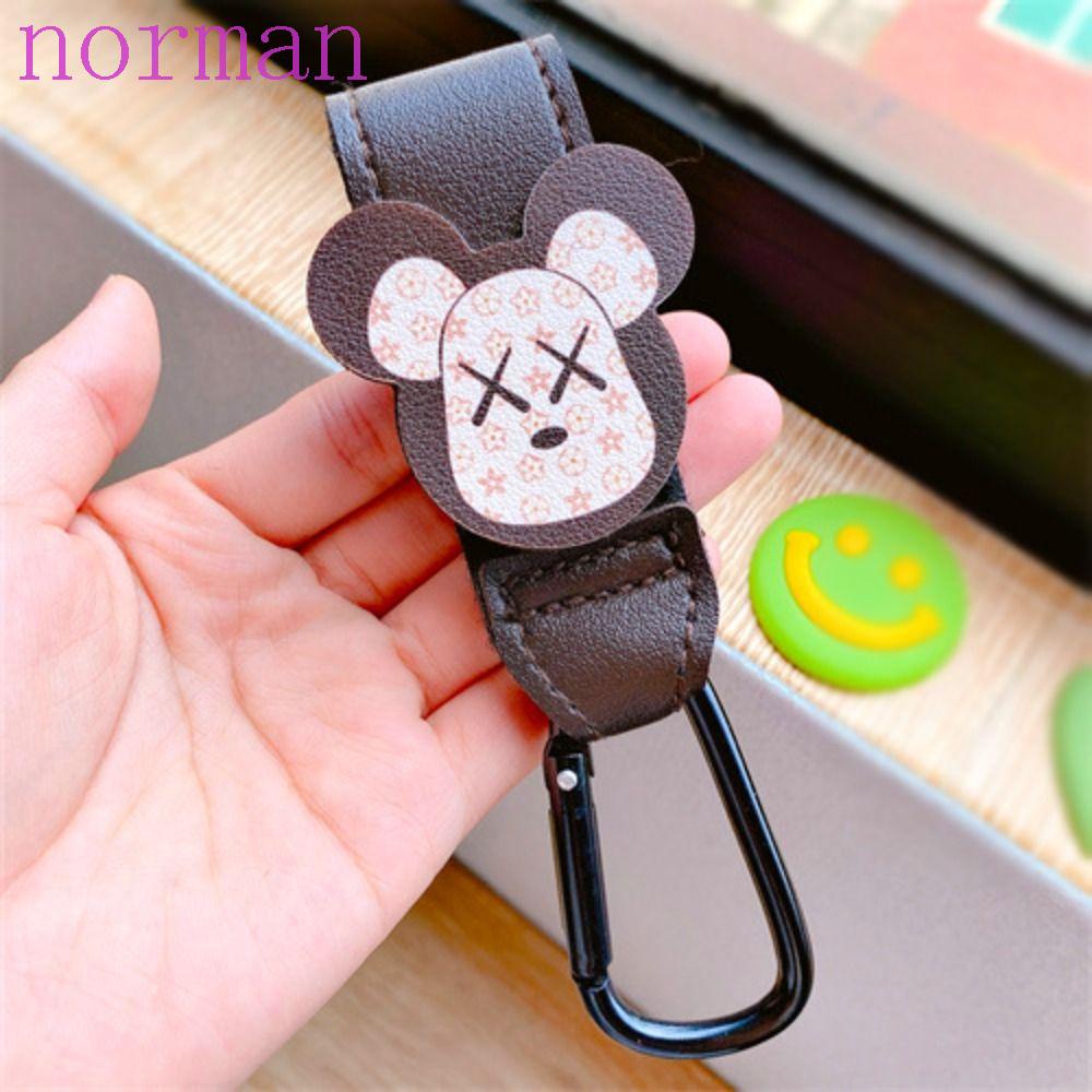 Móc Treo Túi Xách / Xe Đẩy Em Bé / Mũ Bảo Hiểm Bằng Da PU Hình Chuột Mickey Xoay Được Tiện Dụng