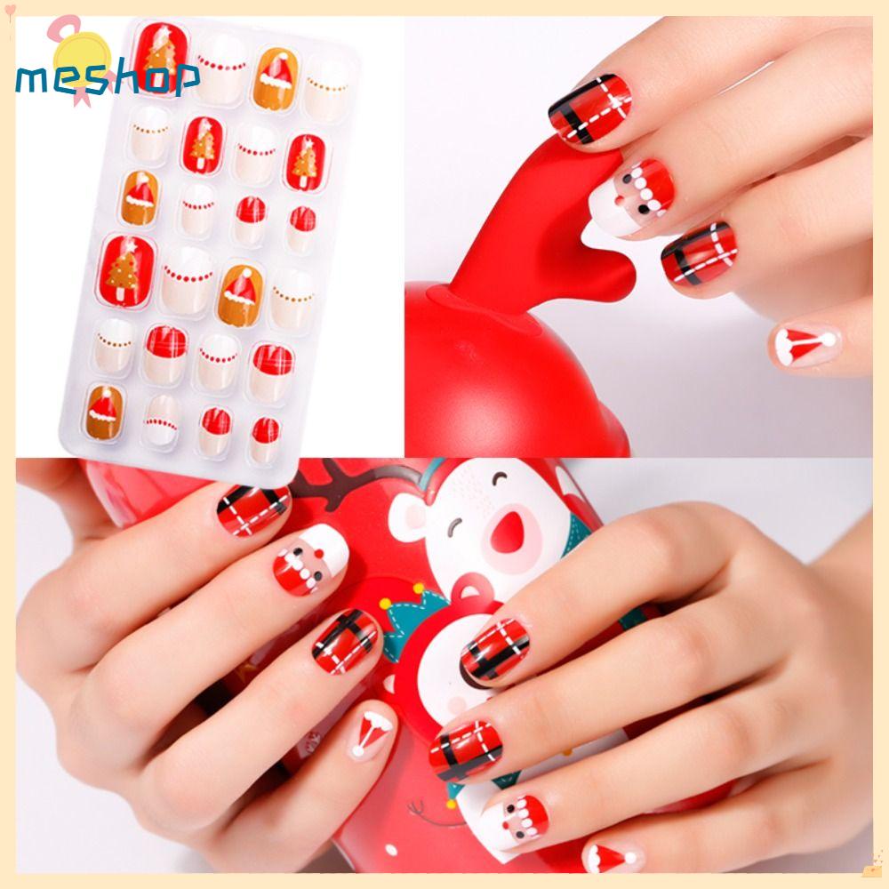 Miếng Dán Trang Trí Móng Tay Nghệ Thuật Thời Trang Giáng Sinh ME