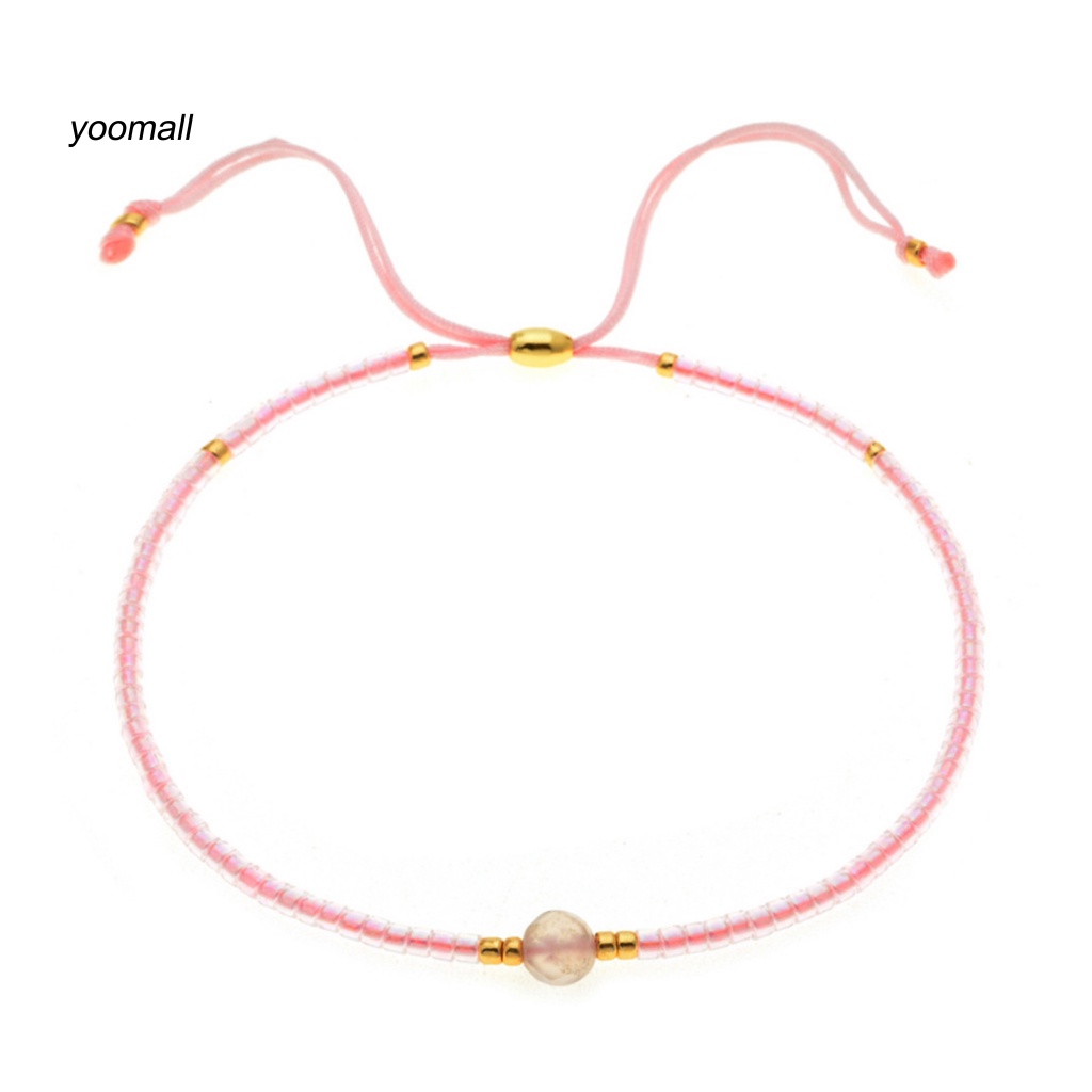 Vòng Đeo Tay Xỏ Hạt Pha Lê Giả Phong Cách Boho Quyến Rũ Cho Nữ